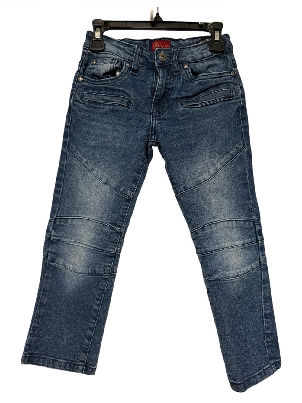 Kids Dark Blue Stretch Denim Jeans